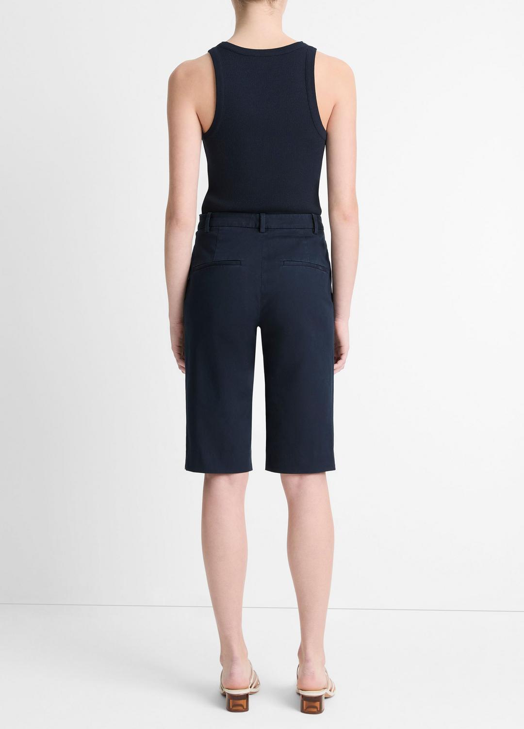 Italian Stretch-Cotton Chino Short in Shorts COASTAL BLUE | VINCE Women