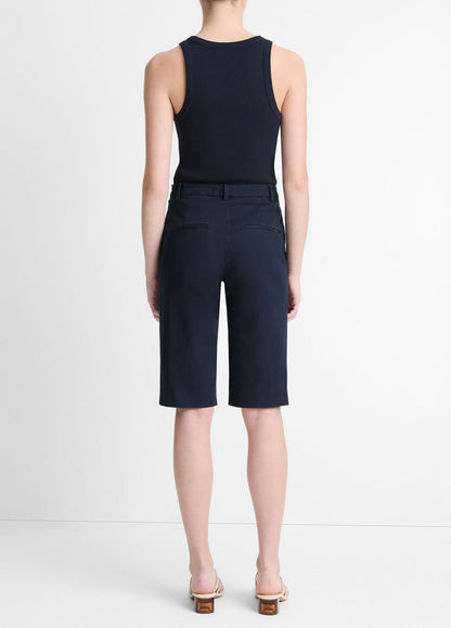 Italian Stretch-Cotton Chino Short in Shorts COASTAL BLUE | VINCE Women