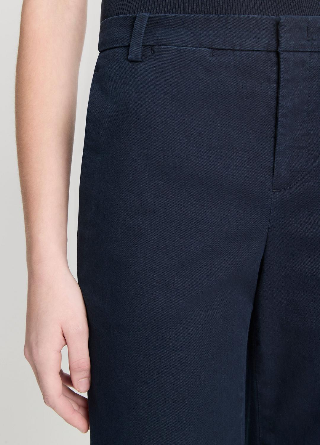 Italian Stretch-Cotton Chino Short in Shorts COASTAL BLUE | VINCE Women