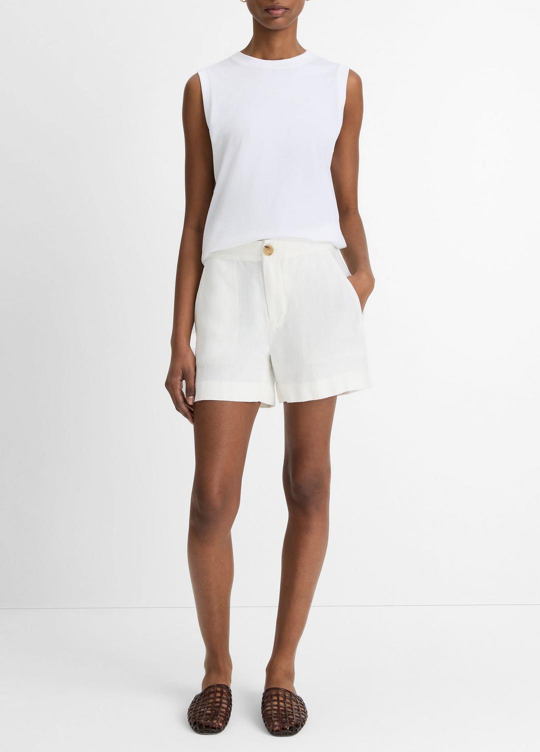 Hemp Short in Shorts OFF WHITE | VINCE Women