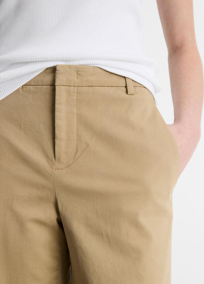 Italian Stretch-Cotton Chino Short in Shorts DESERT | VINCE Women