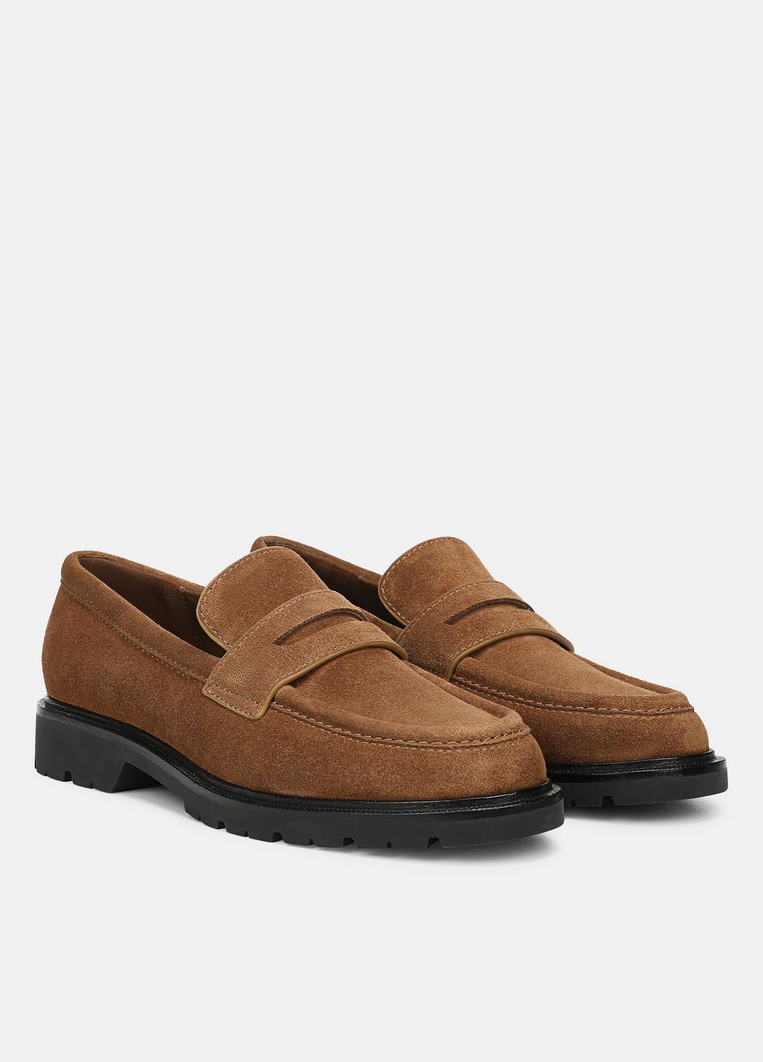 Siena Suede Lug-Sole Loafer in Loafers & Flats ELM WOOD | VINCE Women