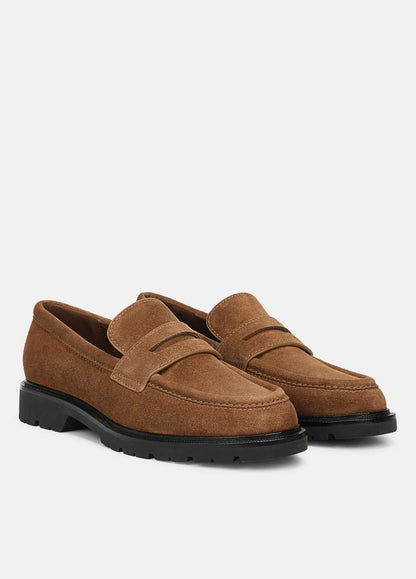 Siena Suede Lug-Sole Loafer in Loafers & Flats ELM WOOD | VINCE Women
