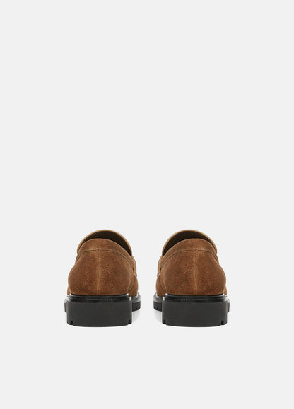 Siena Suede Lug-Sole Loafer in Loafers & Flats ELM WOOD | VINCE Women
