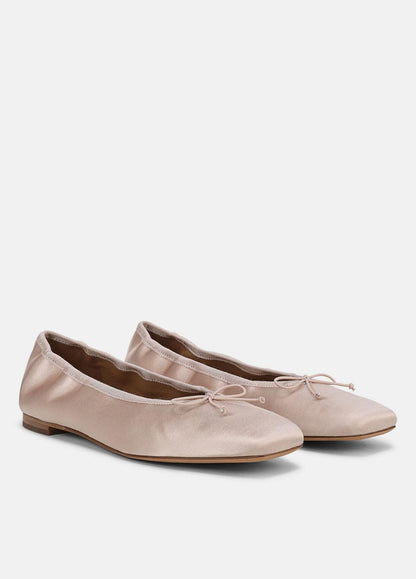 Darla Satin Ballet Flat in Loafers & Flats CASA ROSA | VINCE Women