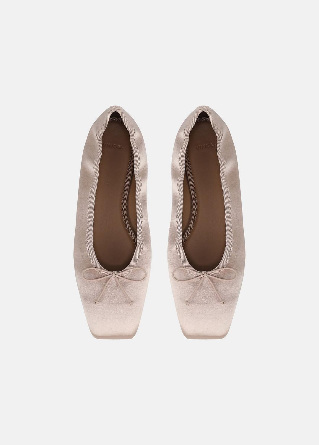 Darla Satin Ballet Flat in Loafers & Flats CASA ROSA | VINCE Women
