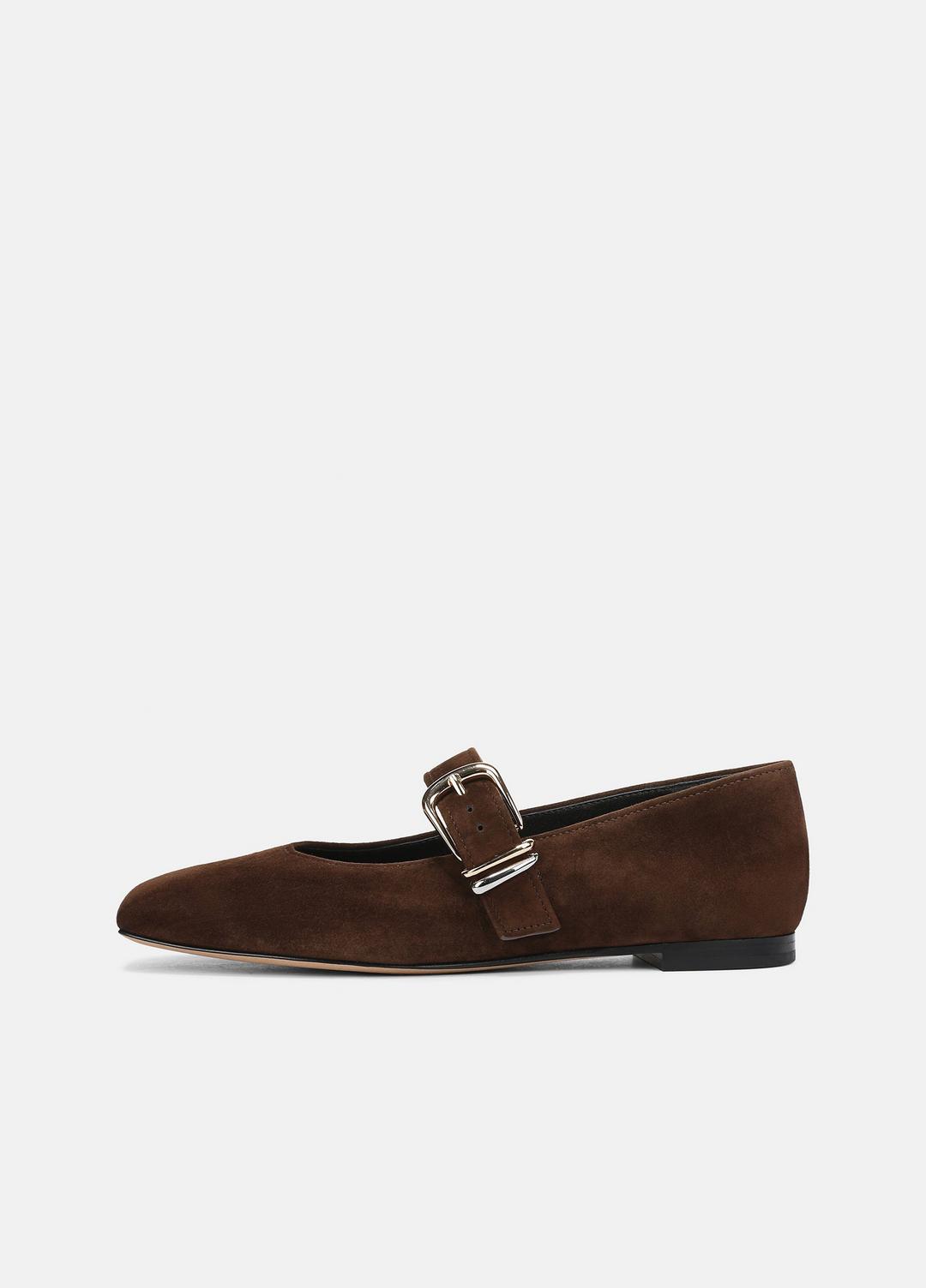 Daniela Suede Mary Jane Flat in Loafers & Flats CLOVE | VINCE Women