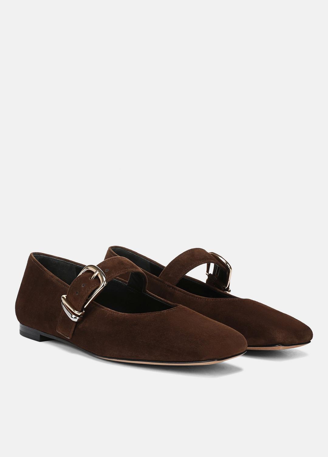 Daniela Suede Mary Jane Flat in Loafers & Flats CLOVE | VINCE Women