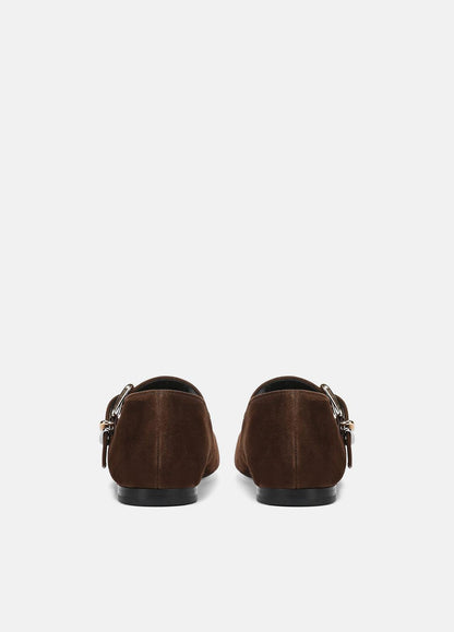 Daniela Suede Mary Jane Flat in Loafers & Flats CLOVE | VINCE Women
