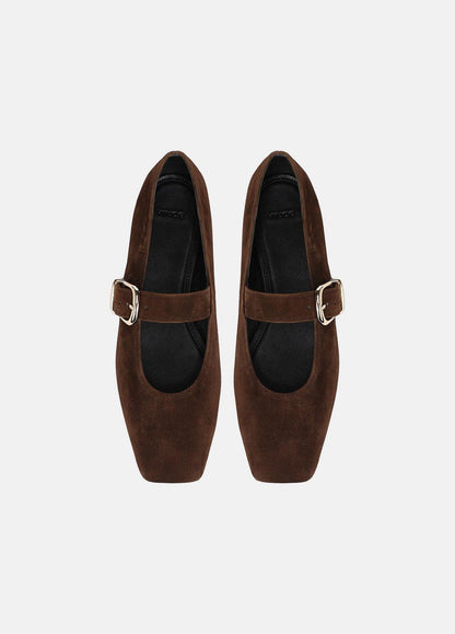 Daniela Suede Mary Jane Flat in Loafers & Flats CLOVE | VINCE Women