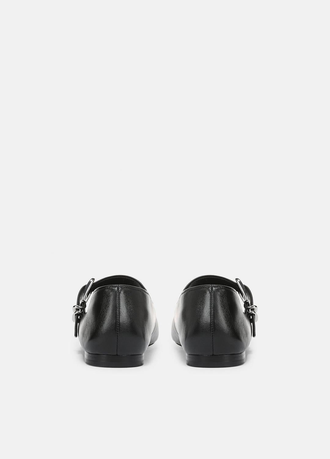 Daniela Leather Mary Jane Flat in Loafers & Flats BLACK | VINCE Women