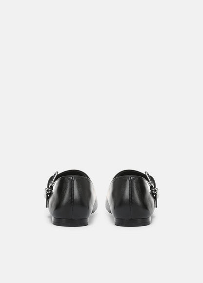 Daniela Leather Mary Jane Flat in Loafers & Flats BLACK | VINCE Women