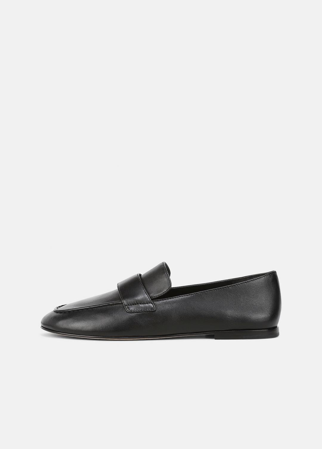 Tommi Leather Loafer in Loafers & Flats BLACK | VINCE Women