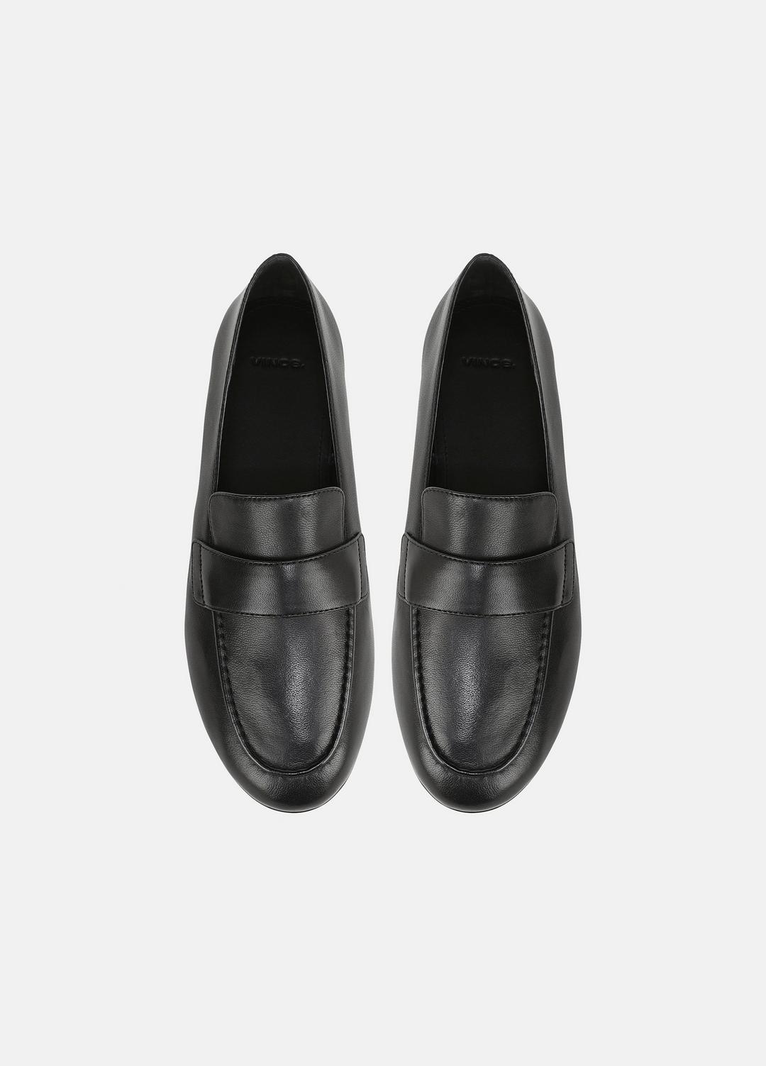 Tommi Leather Loafer in Loafers & Flats BLACK | VINCE Women