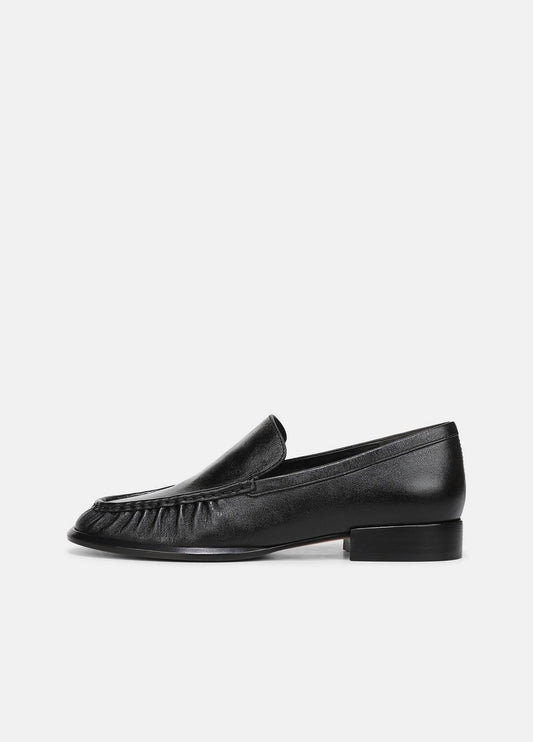 Nora Leather Loafer in Loafers & Flats BLACK | VINCE Women
