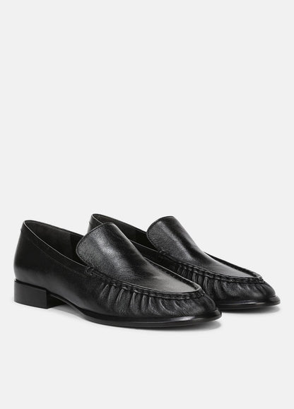 Nora Leather Loafer in Loafers & Flats BLACK | VINCE Women