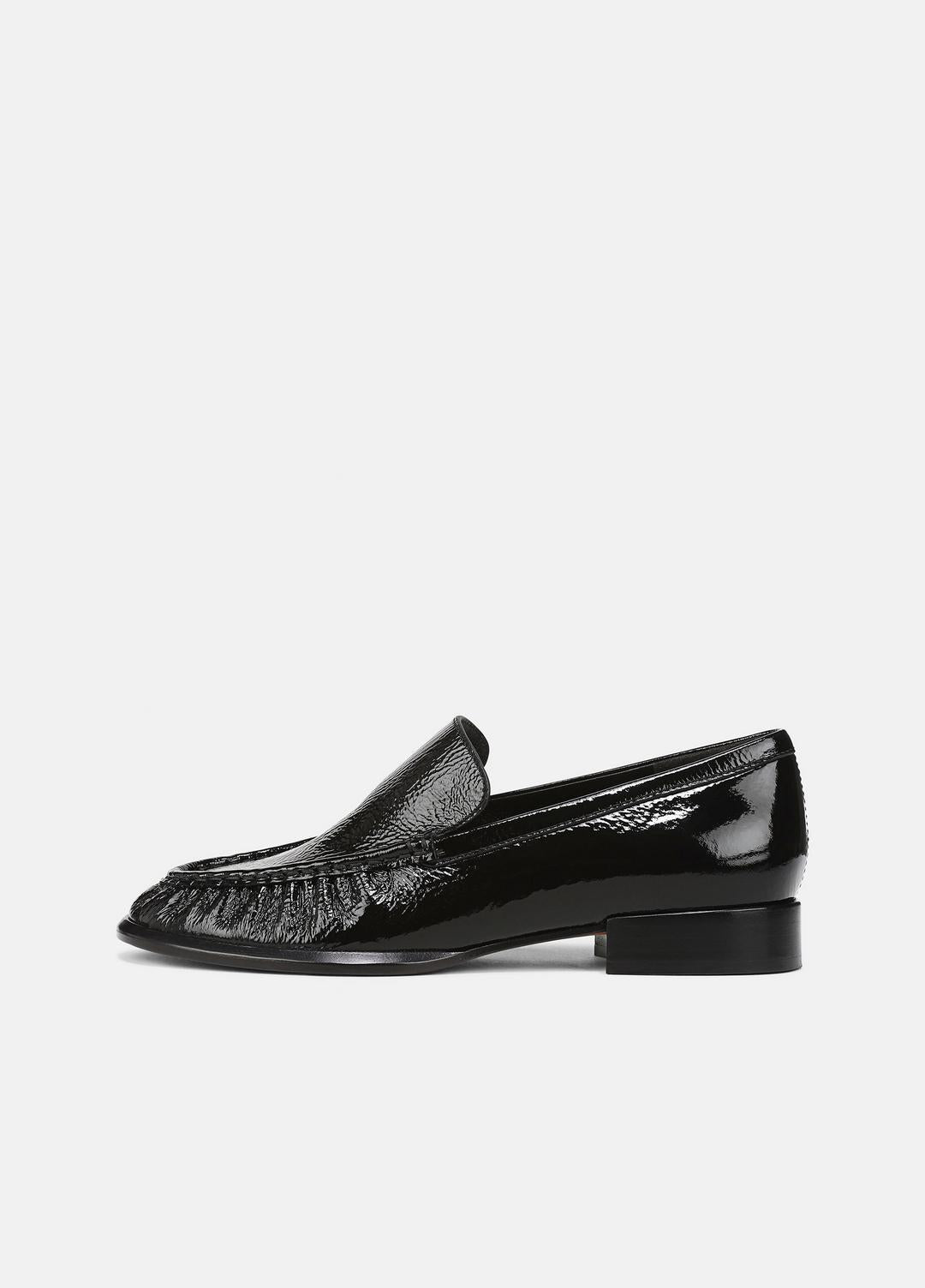 Nora Leather Loafer in Loafers & Flats BLACK | VINCE Women