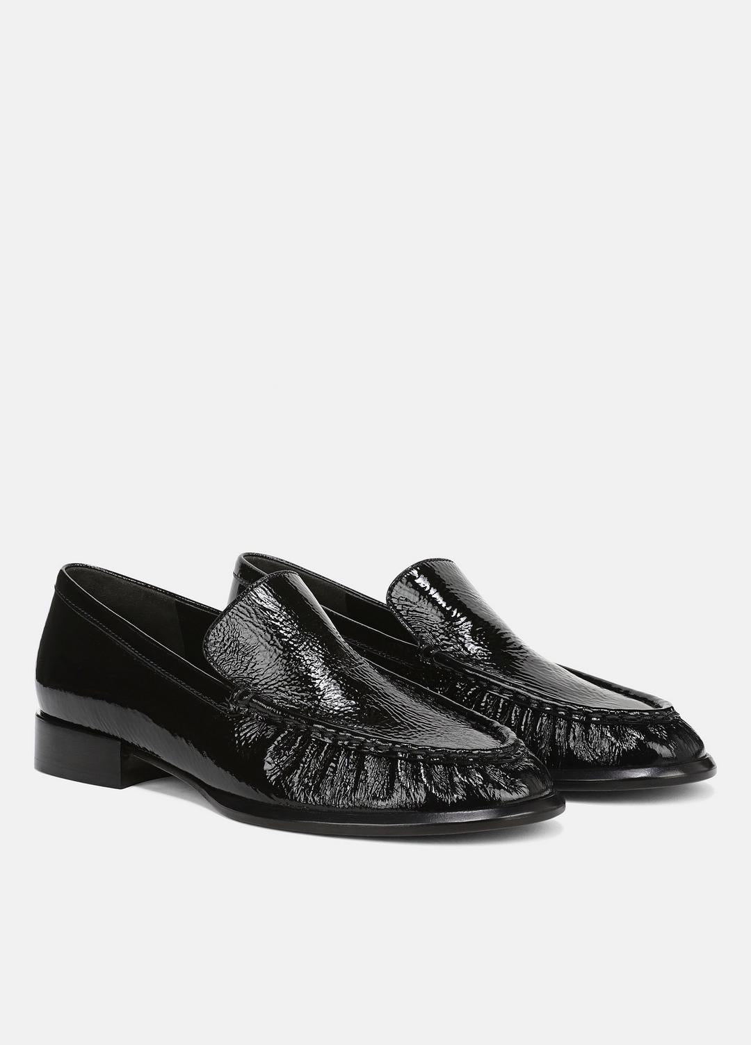 Nora Leather Loafer in Loafers & Flats BLACK | VINCE Women