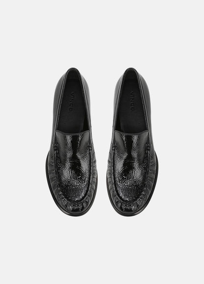 Nora Leather Loafer in Loafers & Flats BLACK | VINCE Women