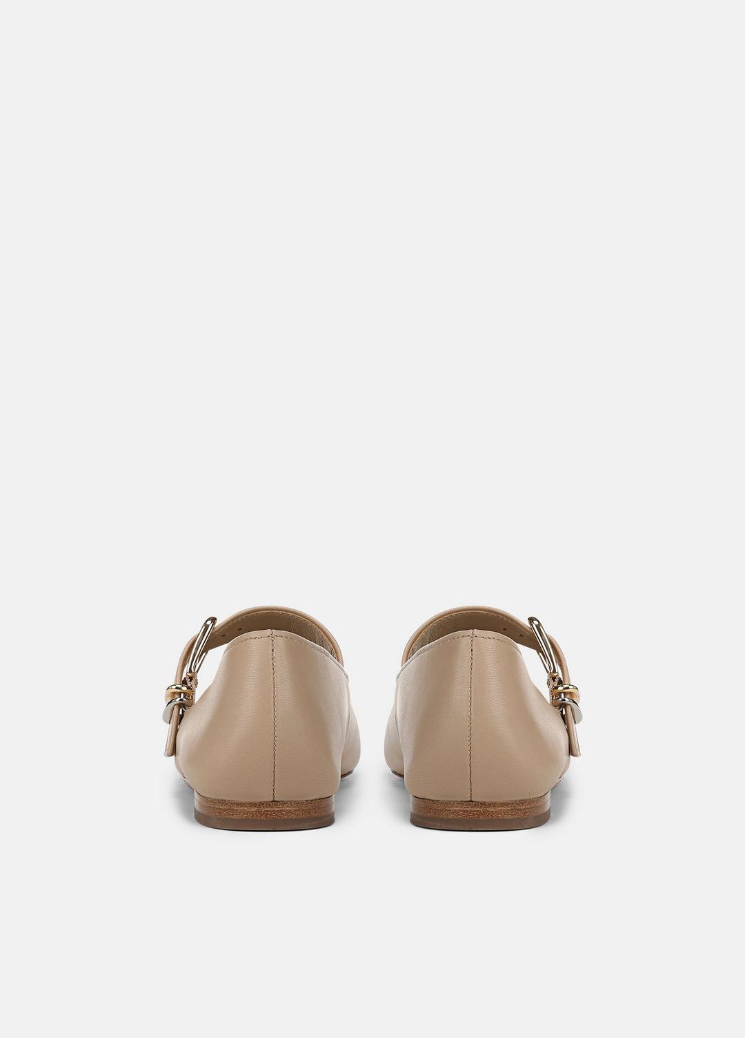 Daniela Leather Mary Jane Flat in Loafers & Flats WARM ALMOND | VINCE Women