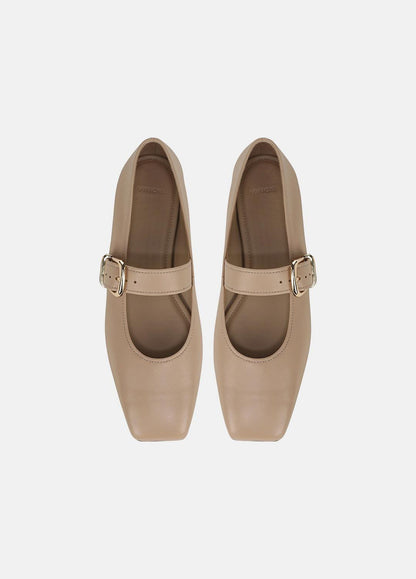 Daniela Leather Mary Jane Flat in Loafers & Flats WARM ALMOND | VINCE Women