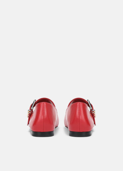 Daniela Leather Mary Jane Flat in Loafers & Flats CRIMSON | VINCE Women