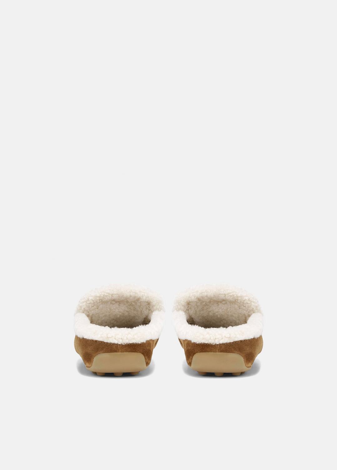 Berkley Shearling Driving Mule in Loafers & Flats ELM WOOD | VINCE Women