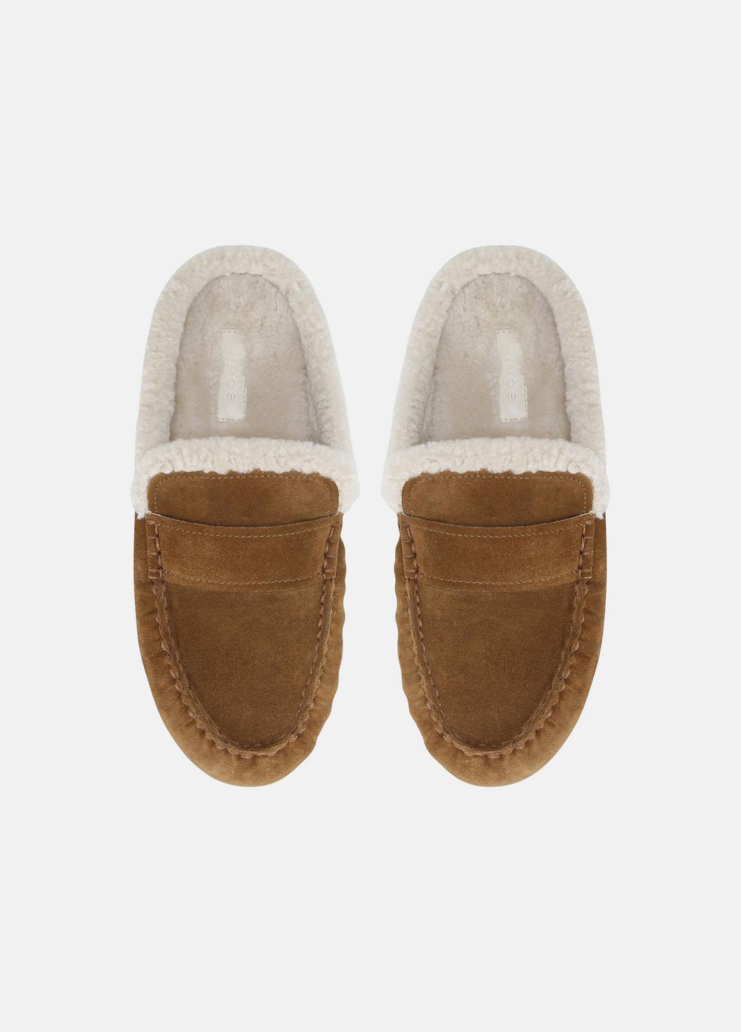 Berkley Shearling Driving Mule in Loafers & Flats ELM WOOD | VINCE Women