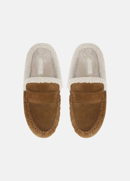 Berkley Shearling Driving Mule in Loafers & Flats ELM WOOD | VINCE Women