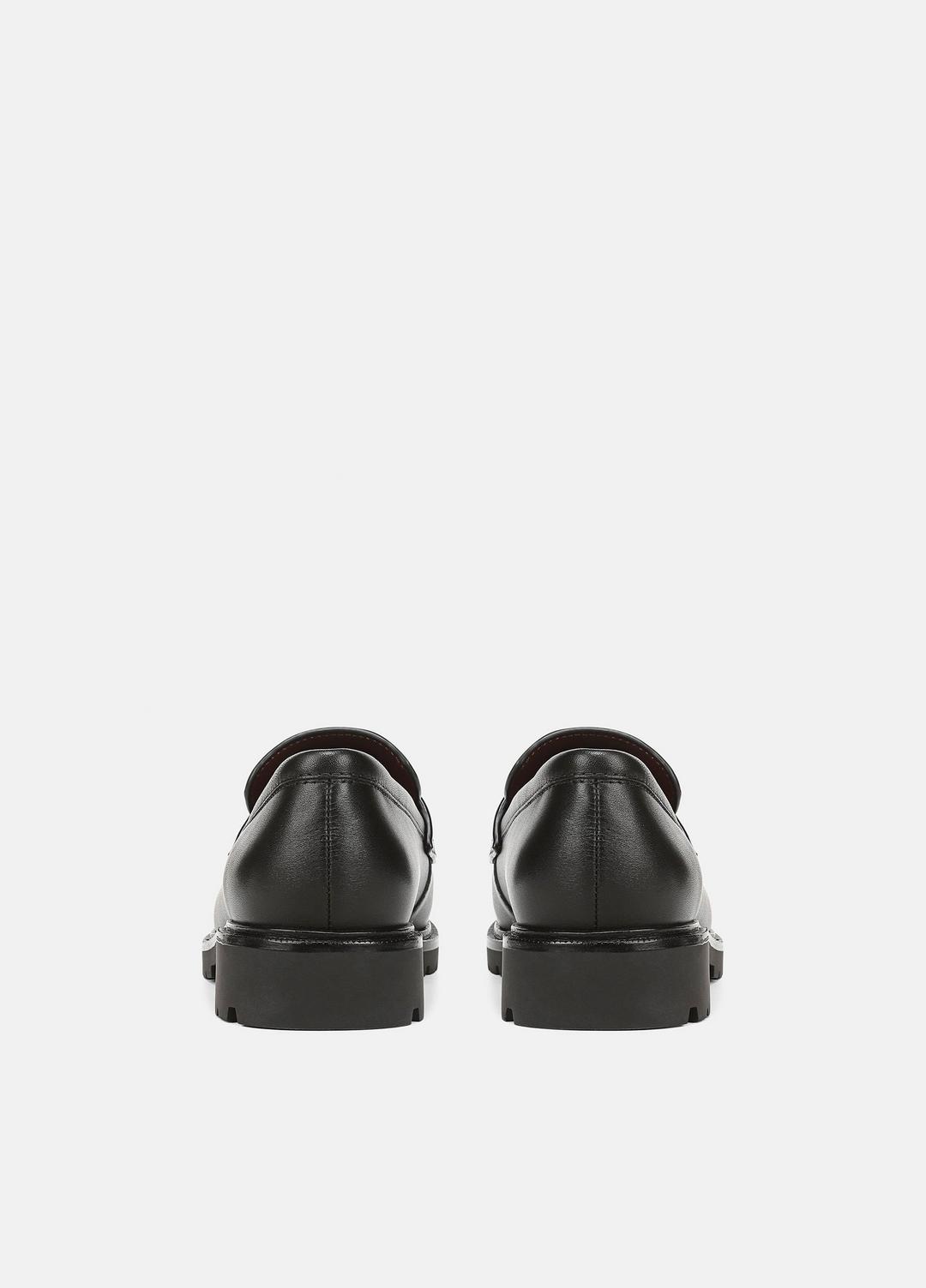 Siena Leather Lug-Sole Loafer in Loafers & Flats BLACK | VINCE Women