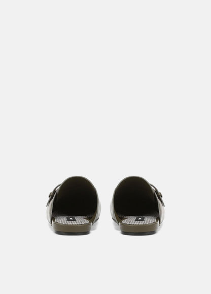 Minetta Leather Loafer Mule in Loafers & Flats MILITARE | VINCE Women