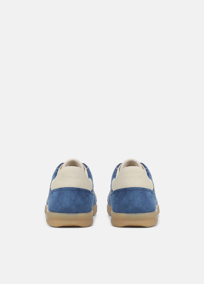Oasis Contrast-Edge Suede Sneaker in Sneakers INDIGO/FLAX | VINCE Women