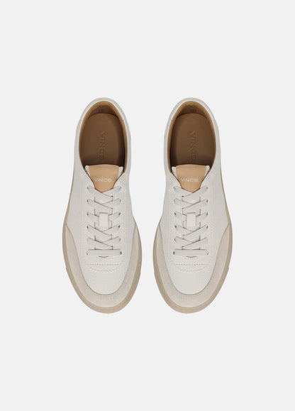Palm Leather & Suede Sneaker in Sneakers MILK/MOONLIGHT | VINCE Women