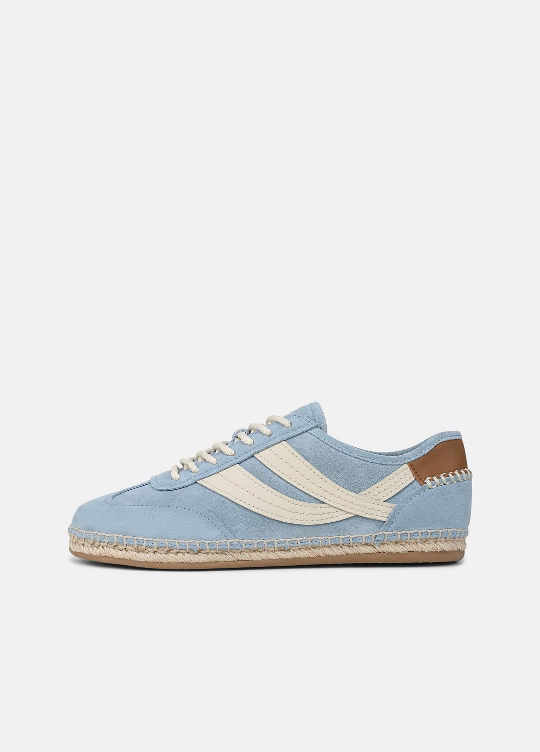 Oasis Suede & Leather Espadrille Sneaker in Sneakers GLACIAL BLUE/FLAX | VINCE Women