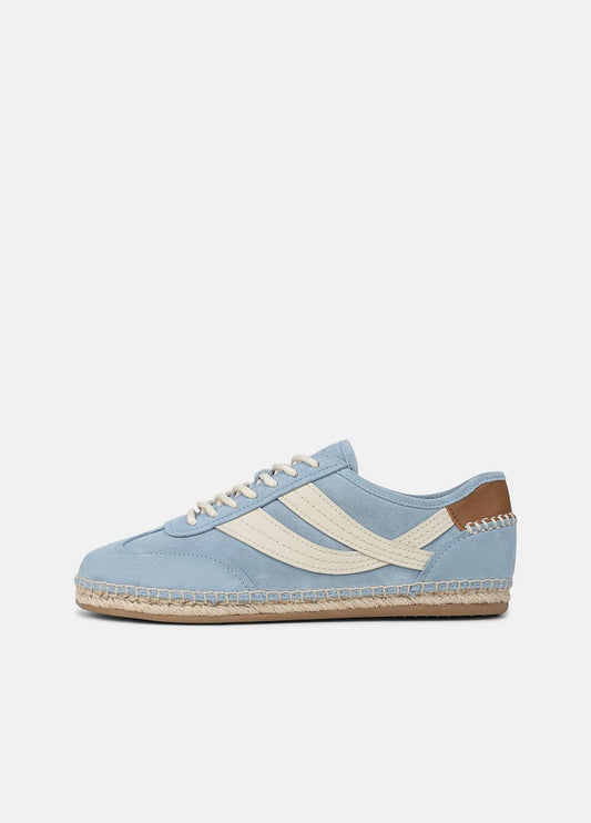 Oasis Suede & Leather Espadrille Sneaker in Sneakers GLACIAL BLUE/FLAX | VINCE Women