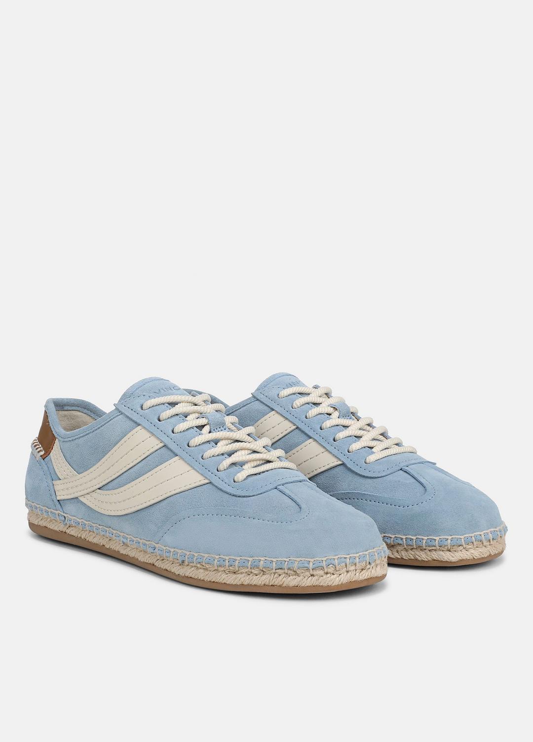 Oasis Suede & Leather Espadrille Sneaker in Sneakers GLACIAL BLUE/FLAX | VINCE Women
