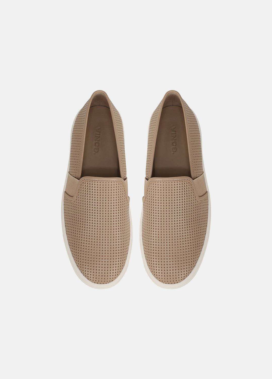 Blair Perforated Leather Sneaker in Sneakers WARM ALMOND | VINCE Women