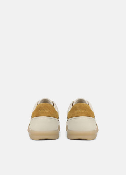 Oasis Contrast-Edge Leather & Suede Sneaker in Sneakers MOONLIGHT/GOLDEN DESERT | VINCE Women