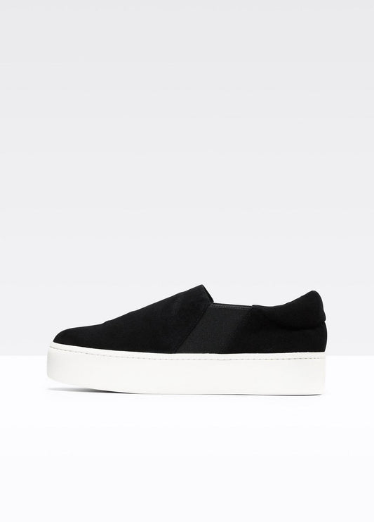 Suede Warren Sneaker in Sneakers BLACK | VINCE Women