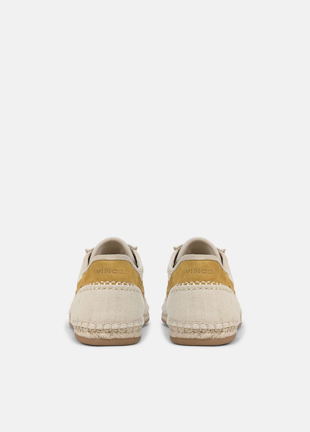 Oasis Linen & Leather Espadrille Sneaker in Sneakers MOONLIGHT/GOLDEN DESERT | VINCE Women