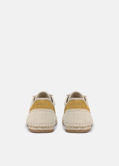 Oasis Linen & Leather Espadrille Sneaker in Sneakers MOONLIGHT/GOLDEN DESERT | VINCE Women