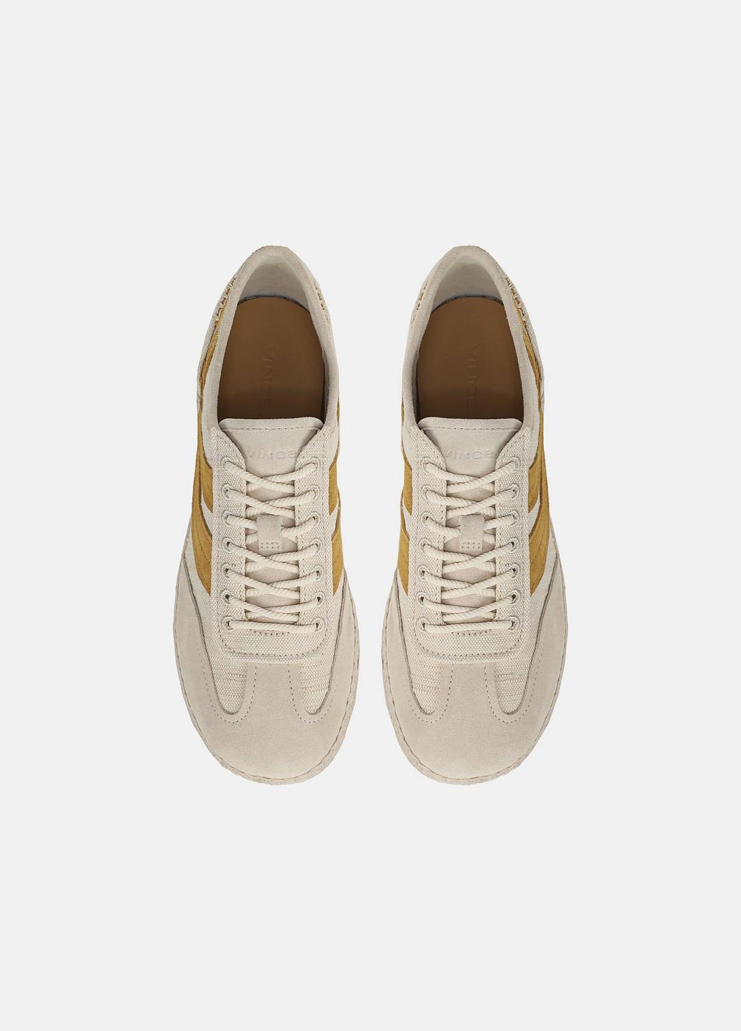 Oasis Linen & Leather Espadrille Sneaker in Sneakers MOONLIGHT/GOLDEN DESERT | VINCE Women