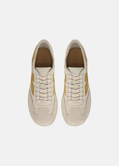 Oasis Linen & Leather Espadrille Sneaker in Sneakers MOONLIGHT/GOLDEN DESERT | VINCE Women