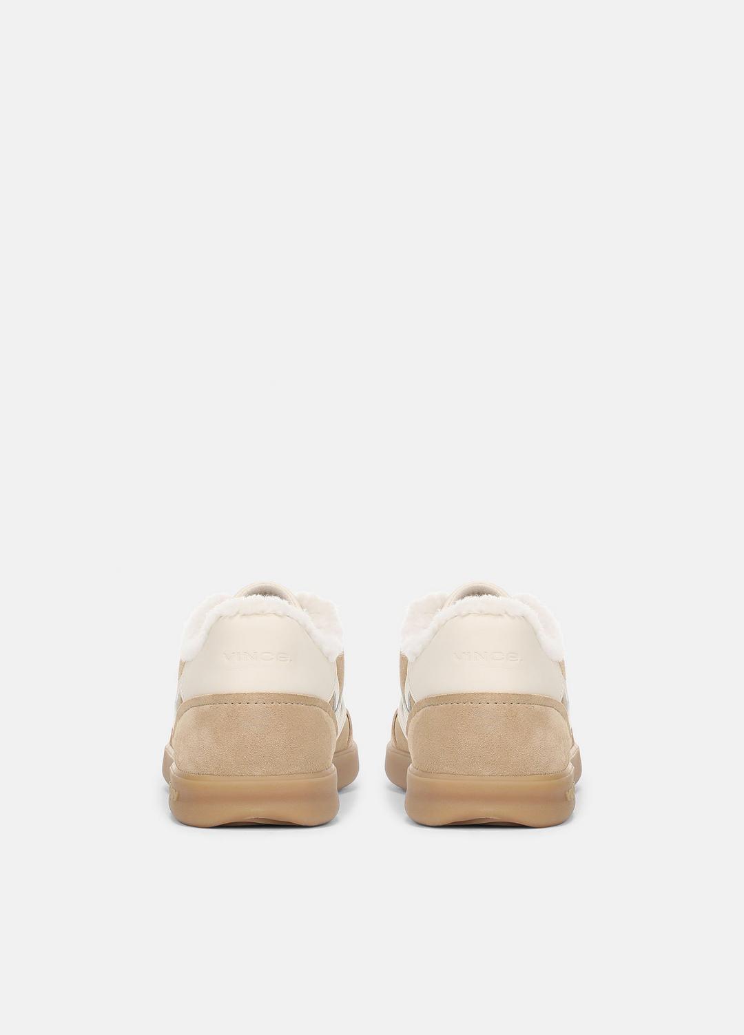Oasis Suede & Shearling Sneaker in Sneakers SAND TRAIL | VINCE Women