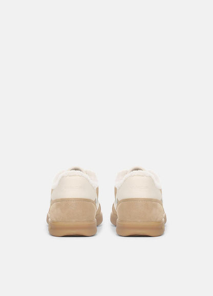 Oasis Suede & Shearling Sneaker in Sneakers SAND TRAIL | VINCE Women