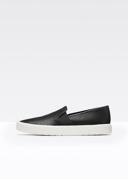Women's Blair Perforated Leather Sneakers BLACK | VINCE Women