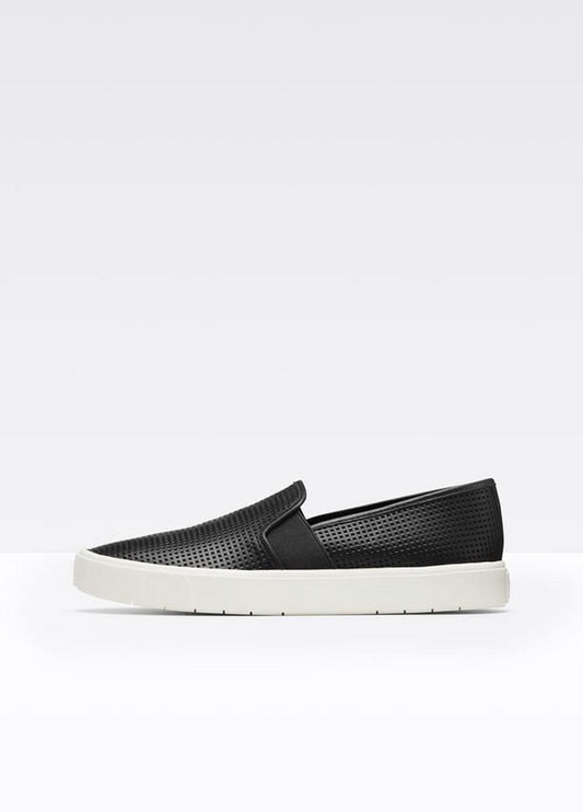 Women's Blair Perforated Leather Sneakers BLACK | VINCE Women