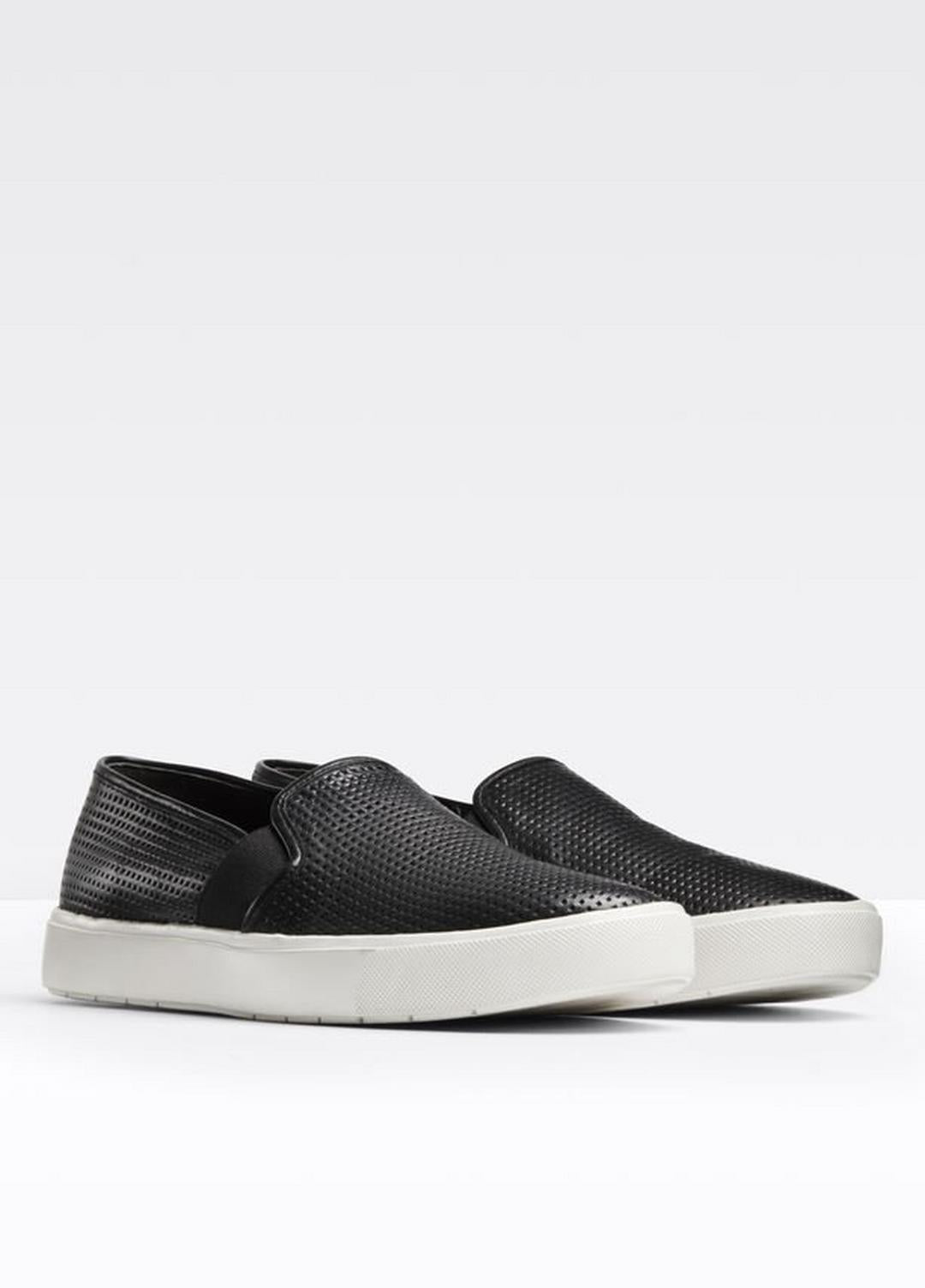 Women's Blair Perforated Leather Sneakers BLACK | VINCE Women