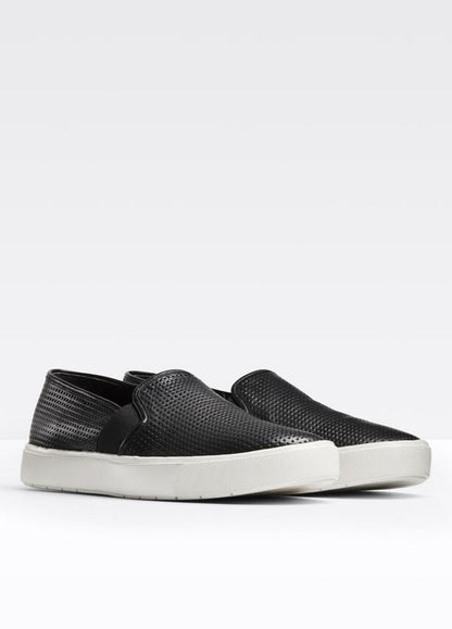 Women's Blair Perforated Leather Sneakers BLACK | VINCE Women