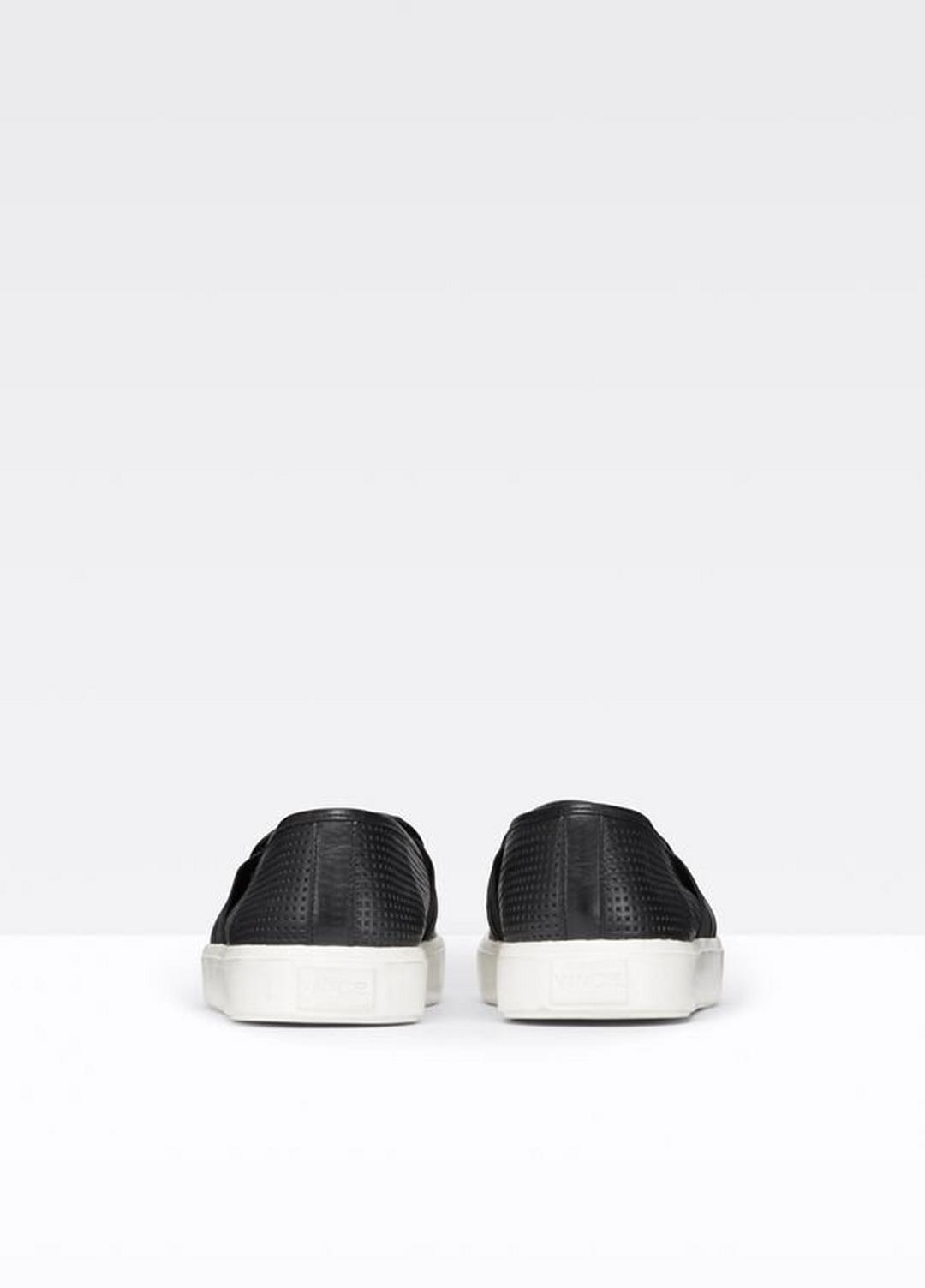 Women's Blair Perforated Leather Sneakers BLACK | VINCE Women